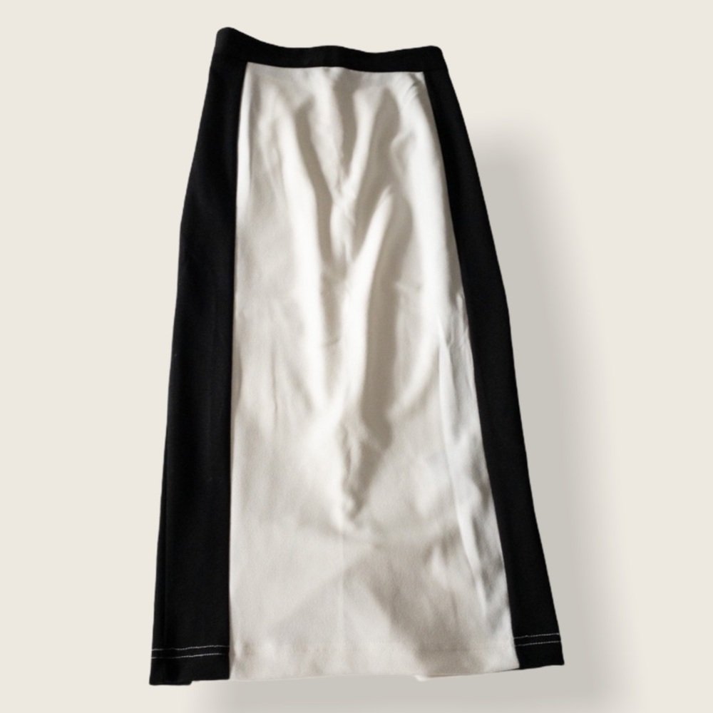ASOS Tall Black & White Colour Block Skirt - 4